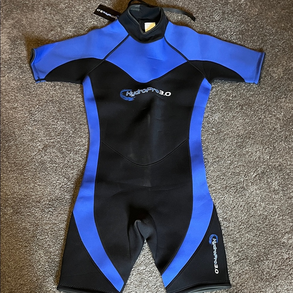 Women’s / Adult Swim Wetsuit - HydroPro3 Blue and Black. Size Medium
